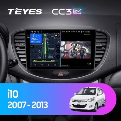 Штатная магнитола Teyes CC3 2K 6/128 Hyundai i10 (2007-2013)