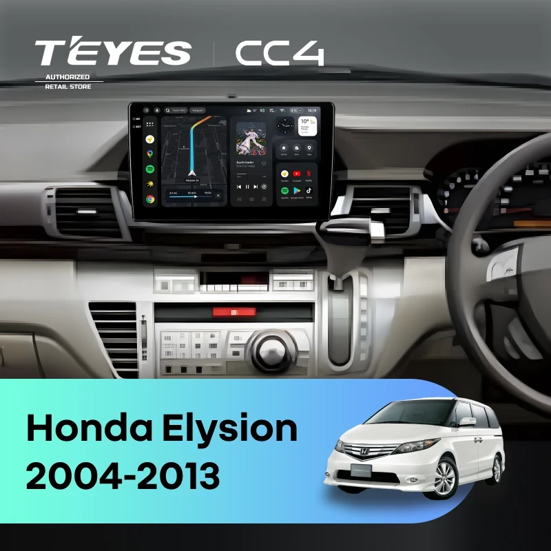 Штатная магнитола Teyes CC4 8/128 Honda Elysion (2004-2013)
