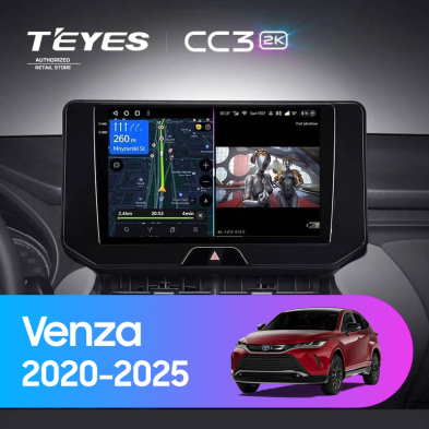 Штатная магнитола Teyes CC3 2K 4/64 Toyota Venza (2020-2025)
