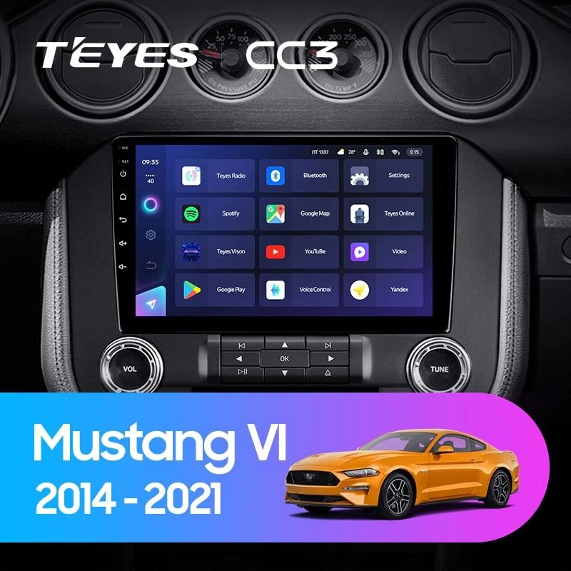 Штатная магнитола Teyes CC3 4/32 Ford Mustang VI S550 (2014-2023) F1