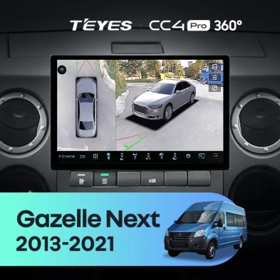 Штатная магнитола Teyes CC4 Pro 360 12/256 для GAZ Gazelle Next (2013-2021) F1 (11")