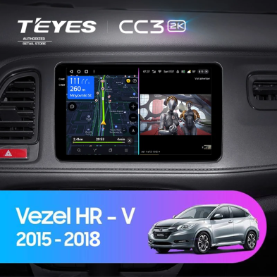 Штатная магнитола Teyes CC3 2K 6/128 Honda HR-V (2015-2018)