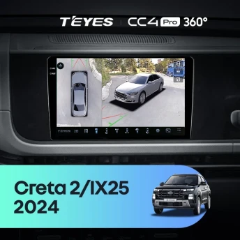 Штатная магнитола Teyes CC4 Pro 360 12/256 Hyundai Creta 2 IX25 (2024-2026)