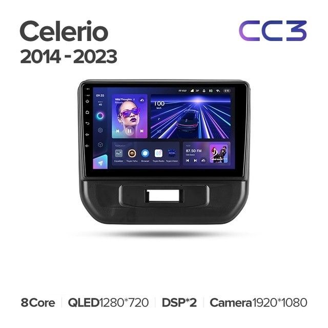 Штатная магнитола Teyes CC3L 4/64 Suzuki Celerio (2014-2023)