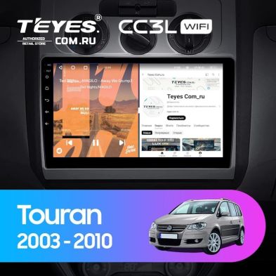 Штатная магнитола Teyes CC3L WiFi 2/32 Volkswagen Touran 1 (2003-2010) F1