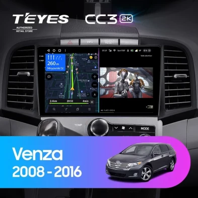 Штатная магнитола Teyes CC3 2K 4/64 Toyota Venza (2008-2016)