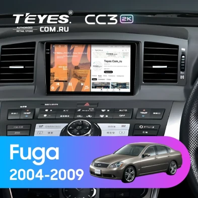Штатная магнитола Teyes CC3 2K 6/128 Nissan Fuga (2004-2009) F1
