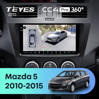 Штатная магнитола Teyes CC4 Pro 360 12/256 Mazda 5 3 CW (2010-2015)