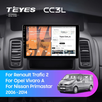 Штатная магнитола Teyes CC3L 4/64 Opel Vivaro A (2006-2014) Тип-B