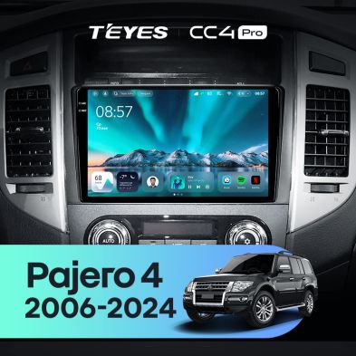 Штатная магнитола Teyes CC4 Pro 12/256 Mitsubishi Pajero 4 V80 V90 (2006-2024)