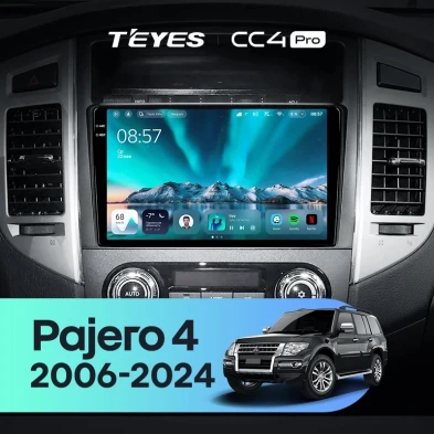 Штатная магнитола Teyes CC4 Pro 12/256 Mitsubishi Pajero 4 V80 V90 (2006-2024)