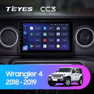 Штатная магнитола Teyes CC3 4/32 Jeep Wrangler 4 JL (2018-2019)