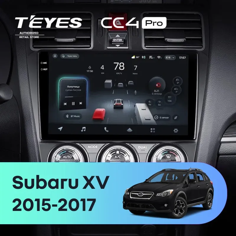 Штатная магнитола Teyes CC4 Pro 8/128 Subaru XV (2015-2017) F1