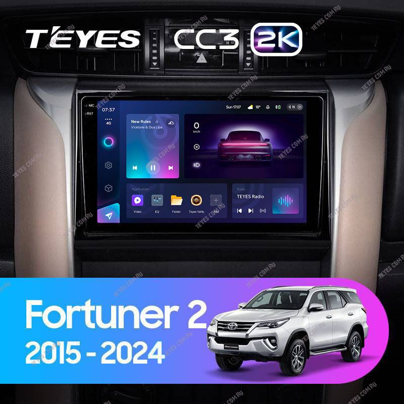 Штатная магнитола Teyes CC3 2K 4/32 Toyota Fortuner 2 (2015-2024)