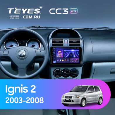 Штатная магнитола Teyes CC3 2K 4/32 Suzuki Ignis 2 (2003-2008)