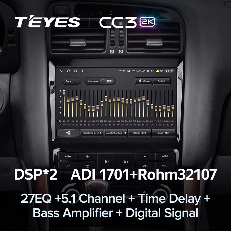 Штатная магнитола Teyes CC3 2K 6/128 Lexus GS300 2 S160 (1997-2004) Тип-A