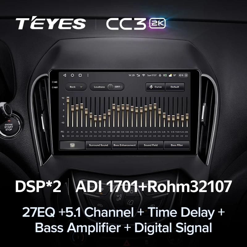 Штатная магнитола Teyes CC3 2K 4/64 Chery Arrizo 5 (2010-2022)