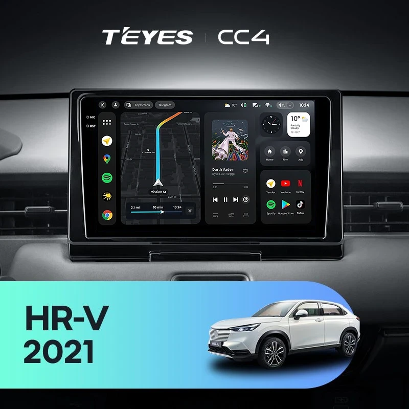 Штатная магнитола Teyes CC4 6/64 Honda HR-V 2021+