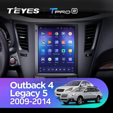 Штатная магнитола Tesla style Teyes TPRO 2 4/32 Subaru Outback 4 BR Legacy 5 (2009-2014)