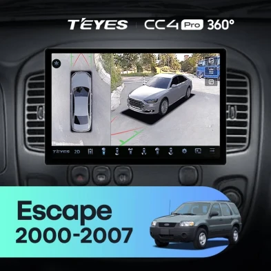 Штатная магнитола Teyes CC4 Pro 360 12/256 Ford Escape (2000-2007) (13")