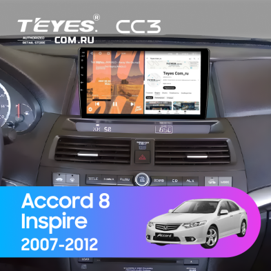 Штатная магнитола Teyes CC3 4/32 Honda Inspire (2007-2012)