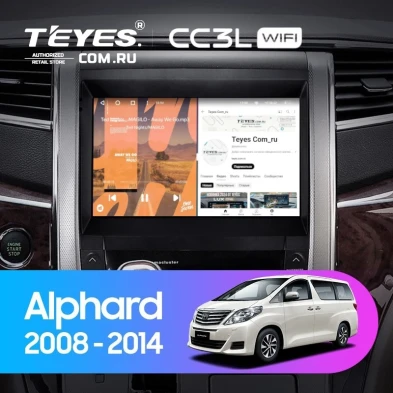 Штатная магнитола Teyes CC3L WiFi 2/32 Toyota Alphard H20 (2008-2014)