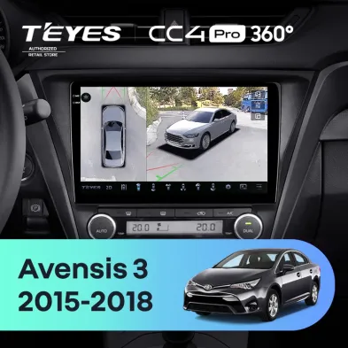 Штатная магнитола Teyes CC4 Pro 360 8/128 Toyota Avensis 3 (2015-2018) F2