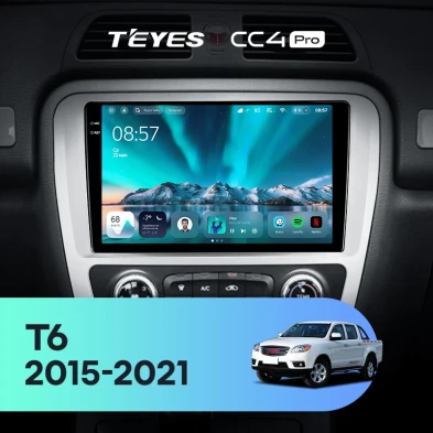 Штатная магнитола Teyes CC4 Pro 12/256 JAC T6 (2015-2021)