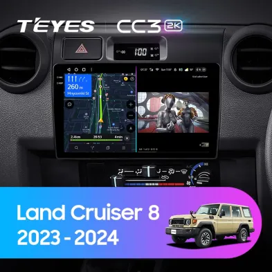 Штатная магнитола Teyes CC3 2K 6/128 Toyota Land Cruiser 8 J70 70 (2023-2024)