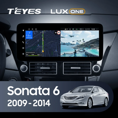 Штатная магнитола Teyes LUX ONE 4/32 Hyundai Sonata 6 YF (2009-2014)