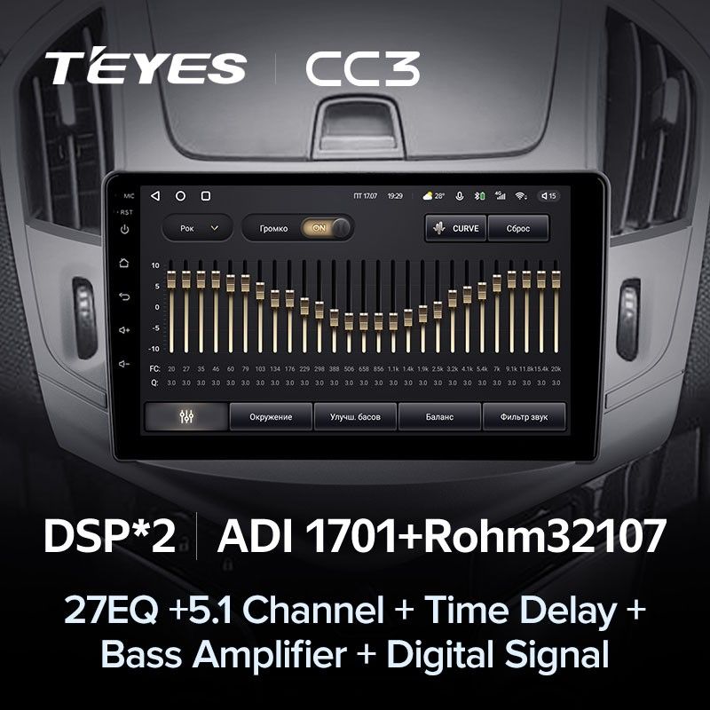 Штатная магнитола Teyes CC3 4/32 Chevrolet Cruze J300 J308 (2012-2015)