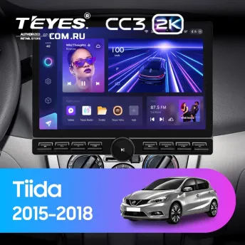 Штатная магнитола Teyes CC3 2K 6/128 Nissan Tiida C13 (2015-2018) (13" с кнопками)
