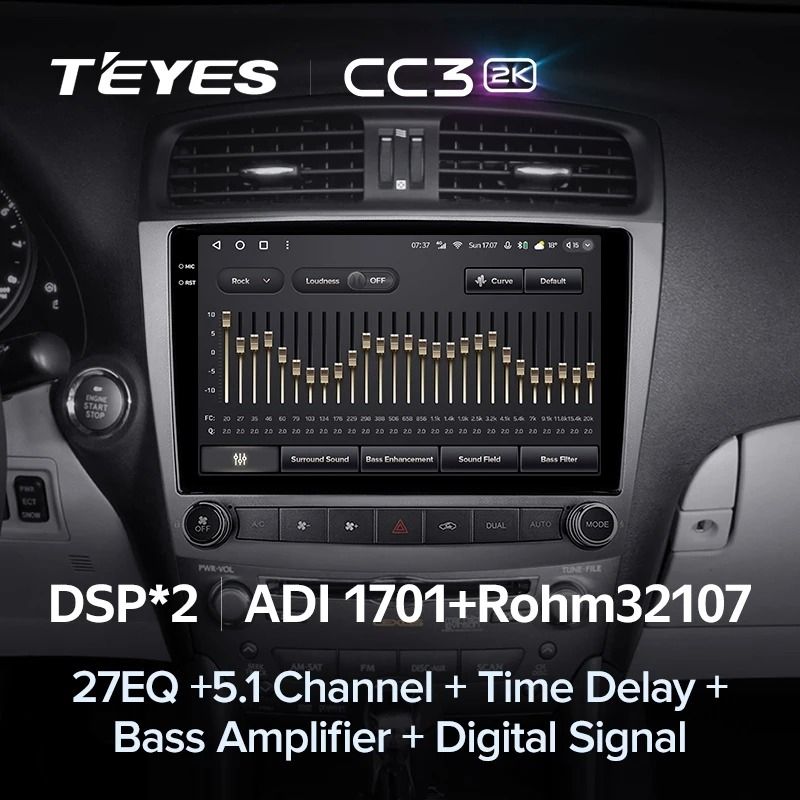 Штатная магнитола Teyes CC3 2K 360 6/128 Lexus IS250 XE20 (2005-2013) (Lp)