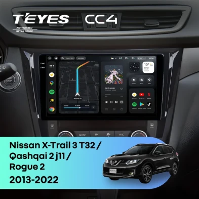 Штатная магнитола Teyes CC4 6/64 Nissan X-Trail 3 T32 (2013-2022) F3 Тип-AB