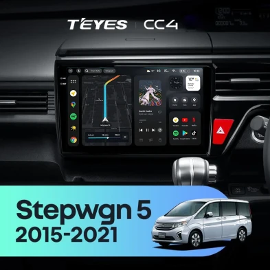 Штатная магнитола Teyes CC4 8/128 Honda Stepwgn 5 (2015-2021) правый руль