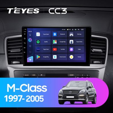 Штатная магнитола Teyes CC3 4/32 Mercedes-Benz M-Class I W163 ML (1997-2005) Тип-B