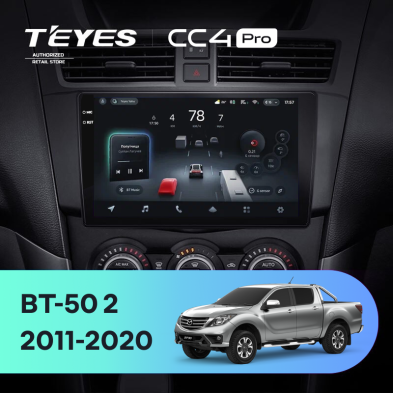 Штатная магнитола Teyes CC4 Pro 12/256 Mazda BT-50 (2011-2020) F1