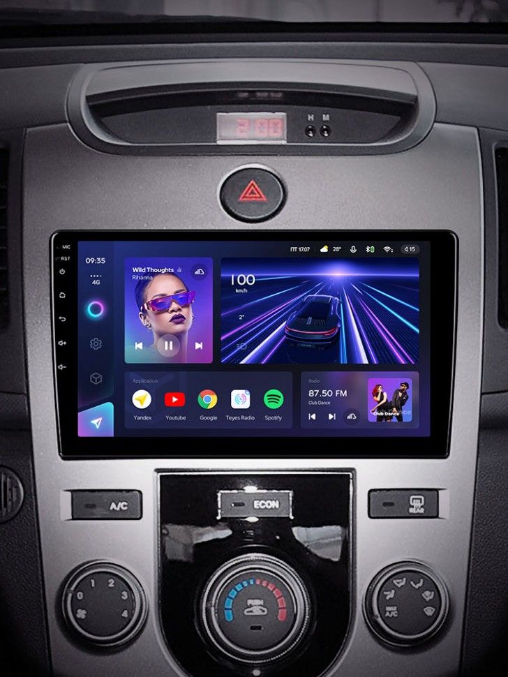 Штатная магнитола Teyes CC3 4/32 Kia Cerato 2 TD (2008-2013) F1