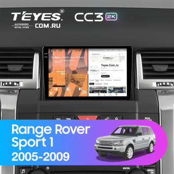 Штатная магнитола Teyes CC3 2K 6/128 Land Rover Range Rover Sport 1 (2005-2009)