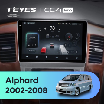 Штатная магнитола Teyes CC4 Pro 8/128 Toyota Alphard 1 H10 (2002-2005) F1