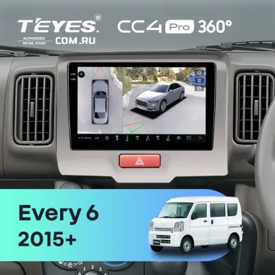 Штатная магнитола Teyes CC4 Pro 360 8/128 Suzuki Every 6 (2015-)