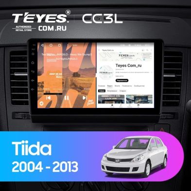 Штатная магнитола Teyes CC3L 4/32 Nissan Tiida C11 (2004-2013) F2