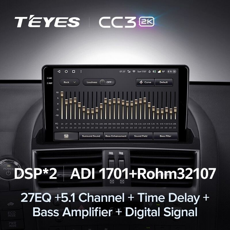 Штатная магнитола Teyes CC3 2K 6/128 Lexus HS250H F10 (2009-2012)
