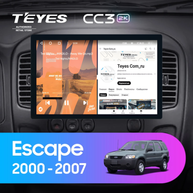 Штатная магнитола Teyes CC3 2K 4/64 Ford Escape (2000-2007) (13")